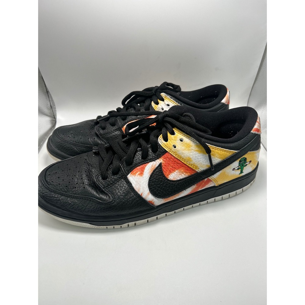 Nike SB Dunk Low Raygun Tie-Dye Black Men Size 10 BQ6832-001 Sneakers
